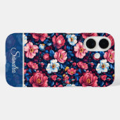 Coques Case-Mate iPhone Cadeau Femme Élégante Nom de Rose (Verso (horizontal))