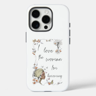 Coques iPhone 16 Pro Cadeau floral d'amour de soi pour femmes