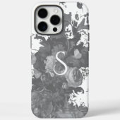 Coques Case-Mate iPhone Cadeau floral noir et blanc (Verso)