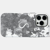 Coques Case-Mate iPhone Cadeau floral noir et blanc (Verso (horizontal))