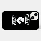 Coques Case-Mate iPhone Cadeau Meilleure Maman - Silhouette rose de mère e (Verso (horizontal))