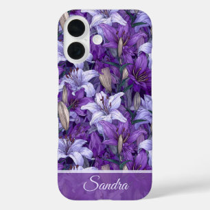 Coques iPhone 16 Cadeau Minimaliste Petite Amie Lys Floral Personna