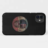 COQUES Case-Mate iPhone CADEAU PATRIOTIQUE DRAPEAU AMÉRICAIN SKULL (Dos (Horizontal))