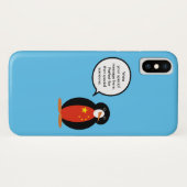 Coques Case-Mate iPhone Cadeau Personnalisé Drapeau Chine Faune Manchot (Dos (Horizontal))