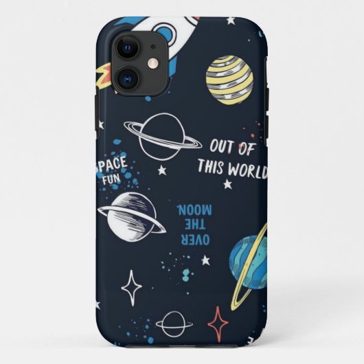 Coques Case-Mate iPhone Cadeau spatial Astronaut Espace Galaxie Planètes (Dos)