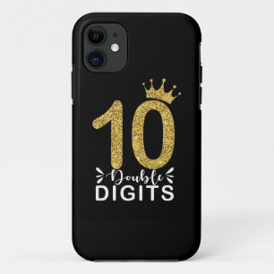 Case-Mate iPhone Case Cadeaux 10 ans doubles chiffres couronne filles