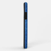 Coques Case-Mate iPhone Cadeaux bleus de monogramme de parties (Dos/Droite)