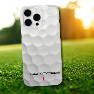 Coques iPhone 16 Pro Max Cadeaux de balles de golf personnalisées Série Sig