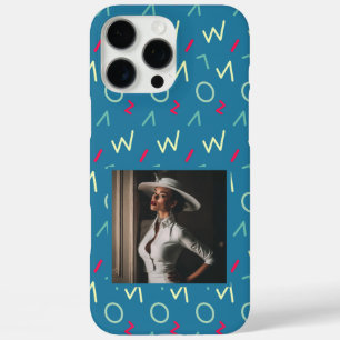 Coques iPhone 16 Pro Max Cadeaux de douche de mariée beaux Memphis impressi