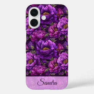 Coques iPhone 16 Cadeaux de fête des mamans artistiques Fleurs de p