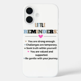 Coques iPhone 16 Cadeaux de motivation inspirants Petits rappels