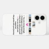 Coques Case-Mate iPhone Cadeaux de motivation inspirants Petits rappels (Verso (horizontal))