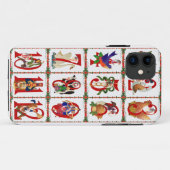 Coques Case-Mate iPhone Cadeaux d'impression de courtepointes des 12 jours (Dos (Horizontal))