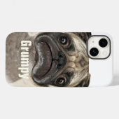 Coques Case-Mate iPhone Cadeaux Grumpy Puggy (Verso (horizontal))