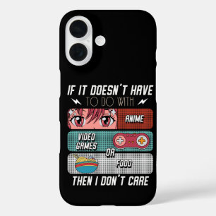 Coques iPhone 16 Cadeaux pour fans d'anime drôles amateurs de nourr