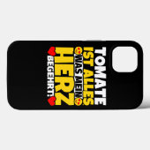 Coques Case-Mate iPhone Cadeaux tomates pour amateurs de tomates (Verso (horizontal))