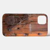 Coques Case-Mate iPhone Cadenas sur une porte en bois (Verso (horizontal))