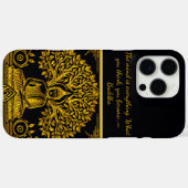 Coques Case-Mate iPhone Cadre feutré pour Bouddha d'or (Verso (horizontal))