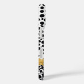 Coques Case-Mate iPhone Cadre Or Élégant Avec Arrière - plan Polka Dot (Verso / Droite)