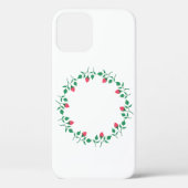 Coques Case-Mate iPhone Cadre rond fleuri avec fleurs roses (Verso)