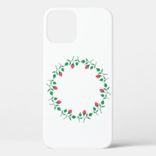 Case-Mate iPhone Case Cadre rond fleuri avec fleurs roses
