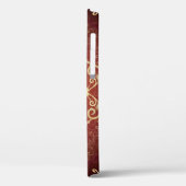 Coques Case-Mate iPhone Cadre rond Valentine violet or (Verso / Gauche)