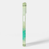 Coques Case-Mate iPhone Cadre victorien ciel peinture élégante crème turqu (Verso / Droite)