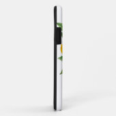 Coques Case-Mate iPhone Cadres et Feuilles de citrons jaunes modernes avec (Dos/Droite)