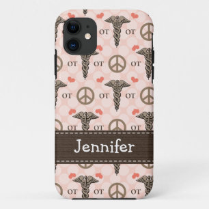 Coque iPhone 11 Caducée de l'ergothérapie OT