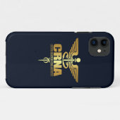 Coques Case-Mate iPhone Caducée d'or (CRNA) (Dos (Horizontal))