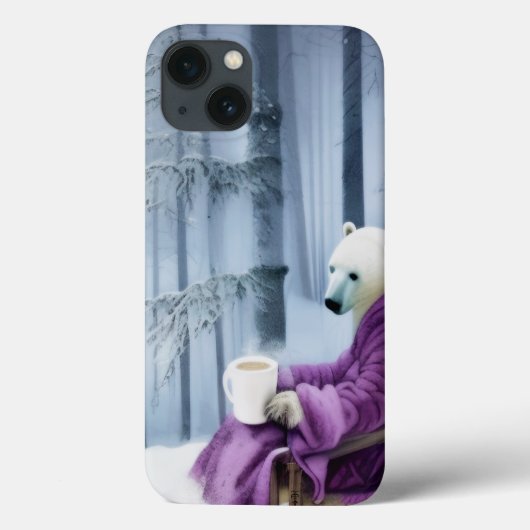 Coques Case-Mate iPhone Café à boire à l'ours polaire (Verso)