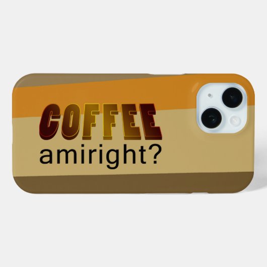 Coques Case-Mate iPhone Café Amiright ? (Verso (horizontal))