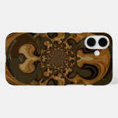 Coques Case-Mate iPhone Café Brown Flux Kaleidoscope Art Imprimer (Verso (horizontal))