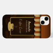 Coques Case-Mate iPhone Café Brown Lover Café Boutique Avant Awnings Tough (Verso (horizontal))