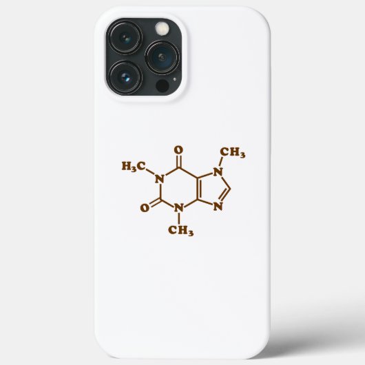 Coques Case-Mate iPhone Café caféine Formule chimique moléculaire (Verso)
