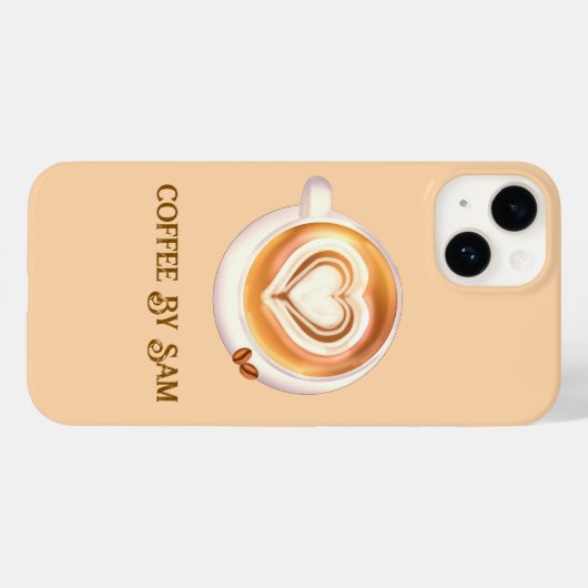 Coques Case-Mate iPhone Café Cappuccino (Verso (horizontal))