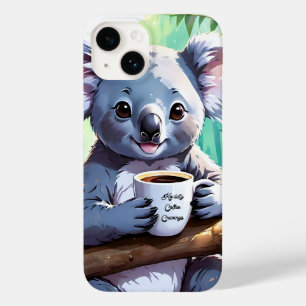Coque Pour iPhone 14 Café Cosy Jungle Koala