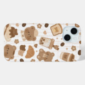 Coques Case-Mate iPhone Café Cozy Bear (Verso (horizontal))