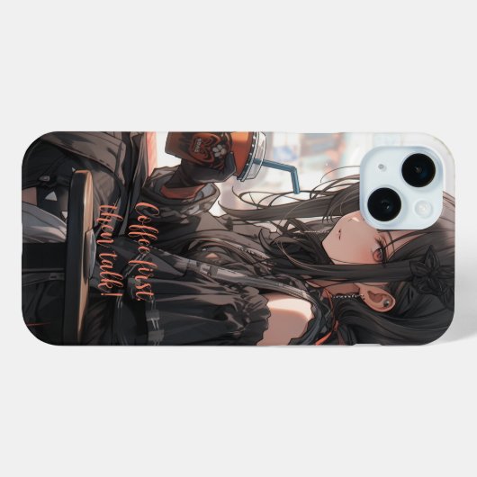 Coques Case-Mate iPhone Café d'abord, puis parler (Verso (horizontal))