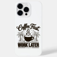 Café d'abord, travail ensuite. Propulsé par les vi