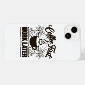 Coques Case-Mate iPhone Café d'abord, travail ensuite. Propulsé par les vi (Verso (horizontal))