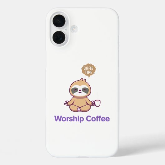 Coques Case-Mate iPhone Café de culte - Iphone 16 Design (Verso)