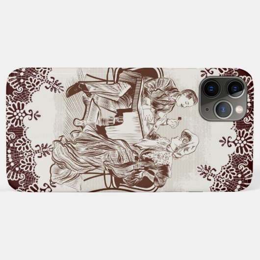 Coques Case-Mate iPhone café et amour (Dos (Horizontal))