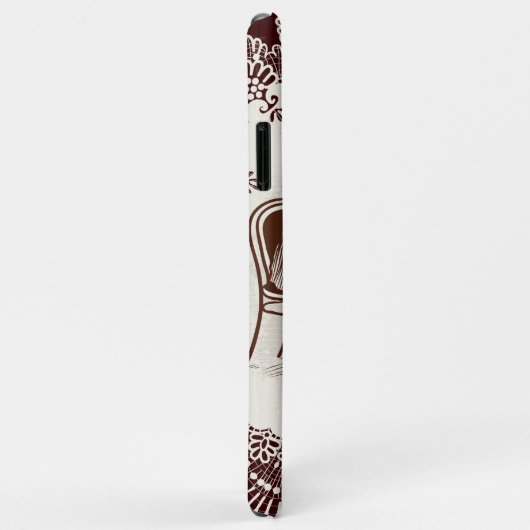 Coques Case-Mate iPhone café et amour (Dos/Droite)