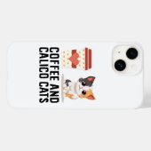 Coques Case-Mate iPhone Café Et Chats Calico Drôle Calico Cat (Verso (horizontal))