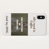 Coques Case-Mate iPhone Café et mon Oreiller de chien (Dos (Horizontal))