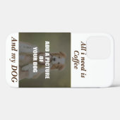 Coques Case-Mate iPhone Café et mon Oreiller de chien (Verso (horizontal))