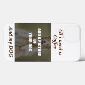 Coques Case-Mate iPhone Café et mon Oreiller de chien (Verso (horizontal))