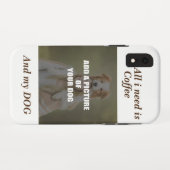 Coques Case-Mate iPhone Café et mon Oreiller de chien (Dos (Horizontal))