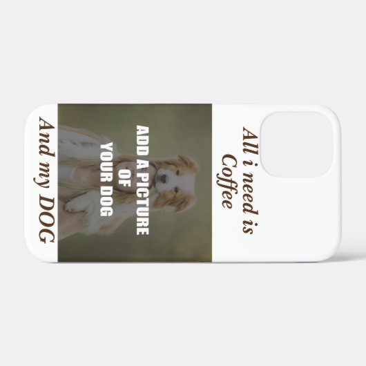 Coques Case-Mate iPhone Café et mon Oreiller de chien (Verso (horizontal))